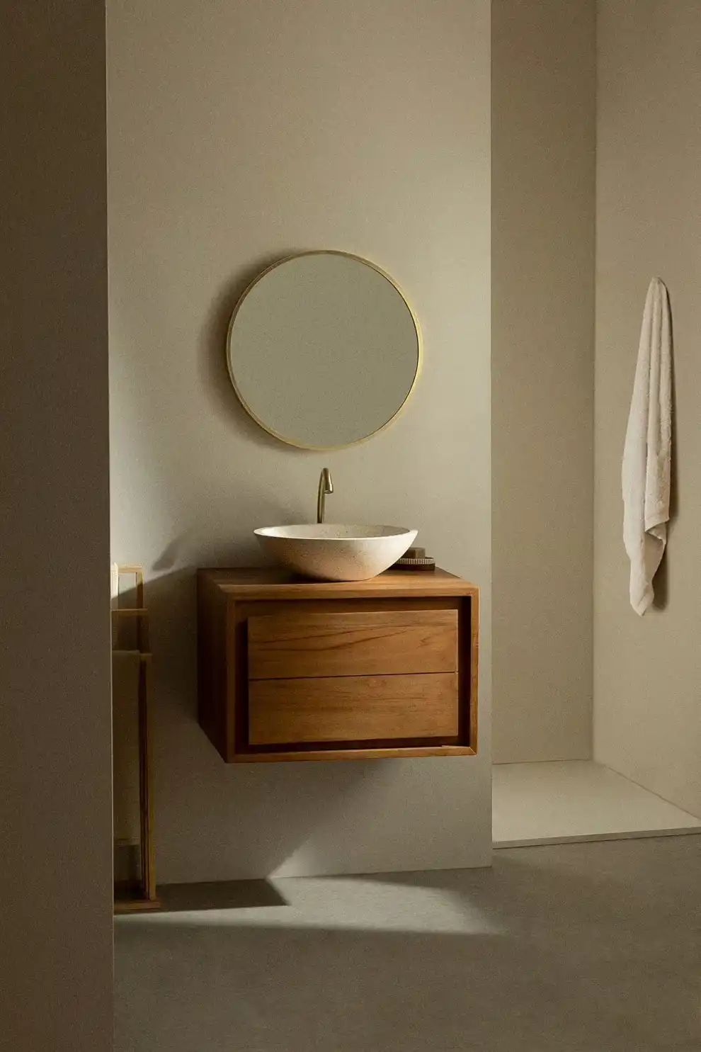 Mueble de Baño en Madera de Teca Jabari