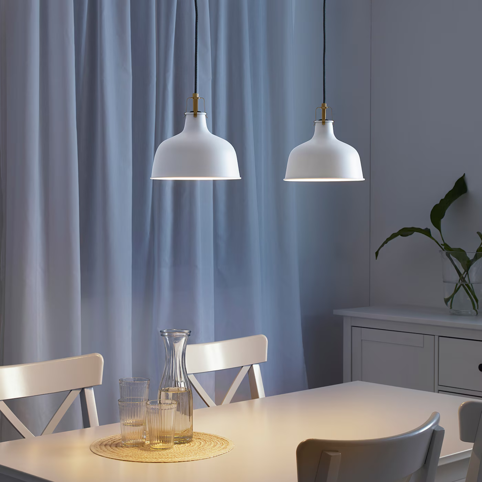 Lampara de techo ikea blanca para cocina