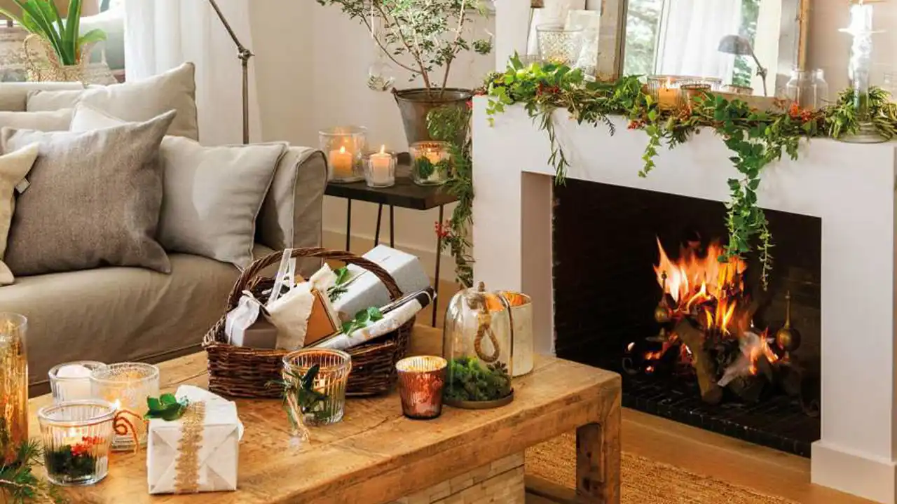 7 chimeneas decoradas por Navidad llenas de encanto