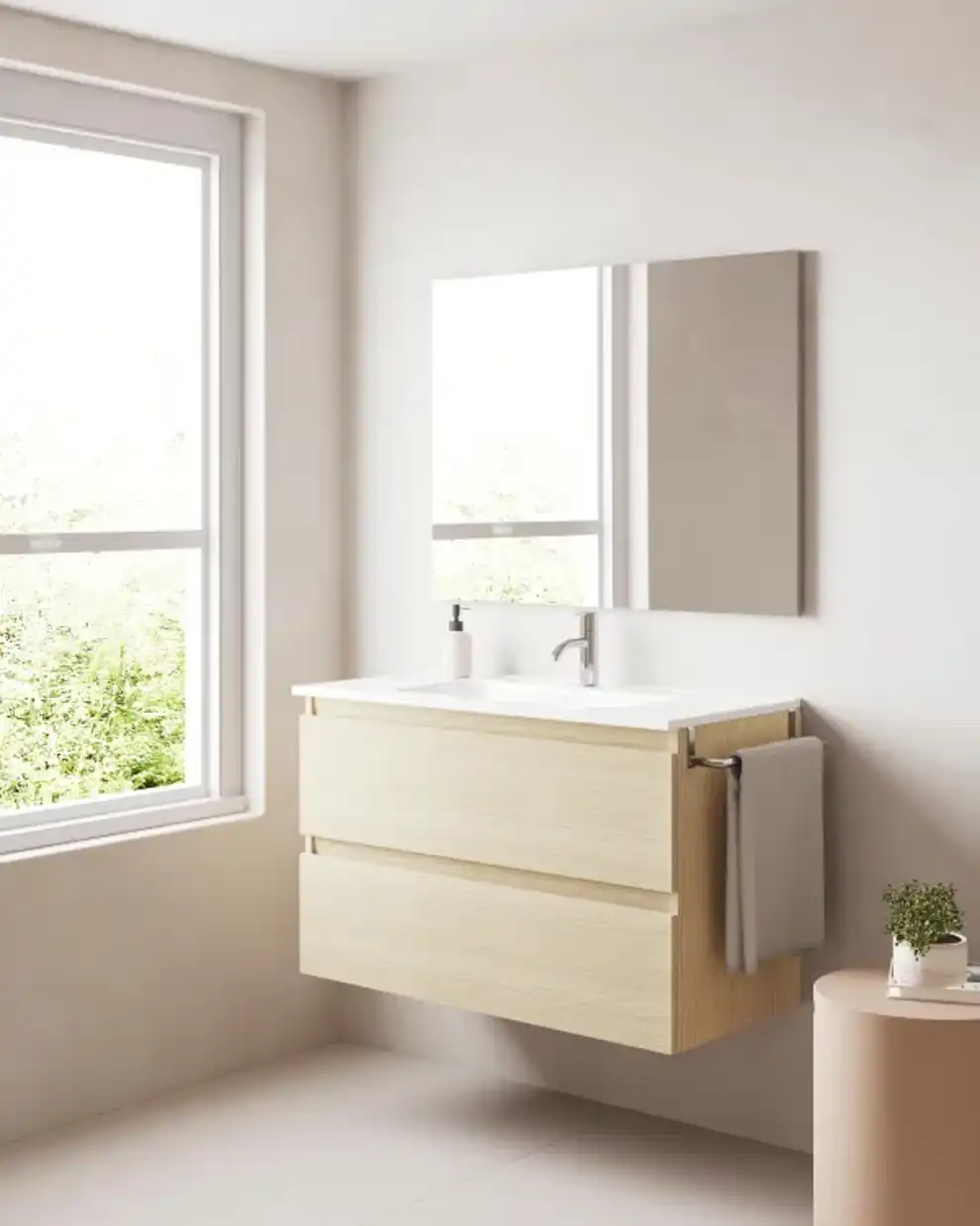 Mueble baño sin tirador