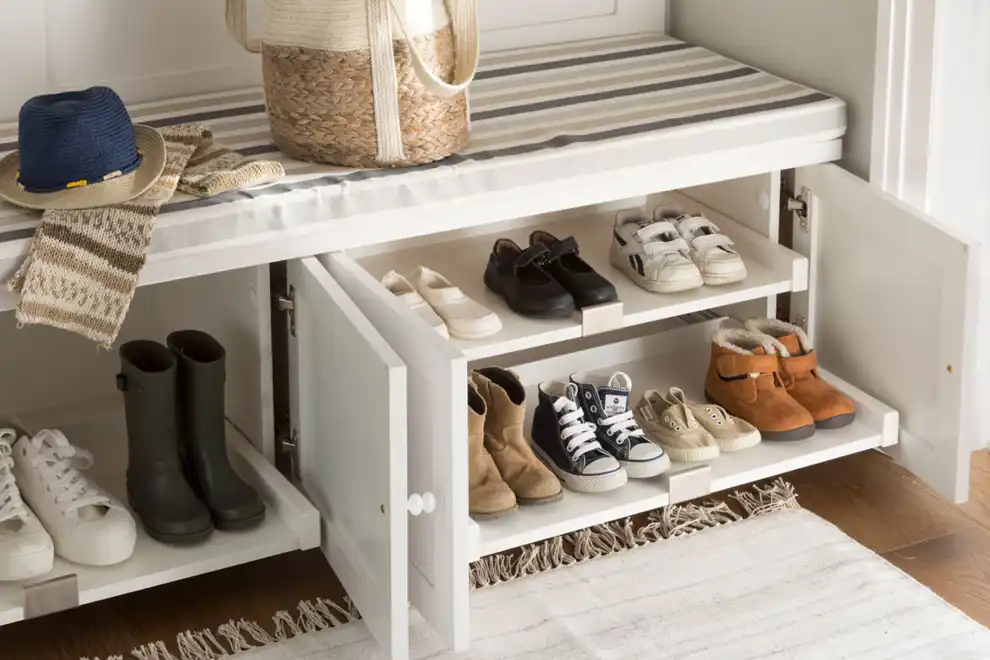 0464827 Banco con almacenamiento oculto para guardar zapatos