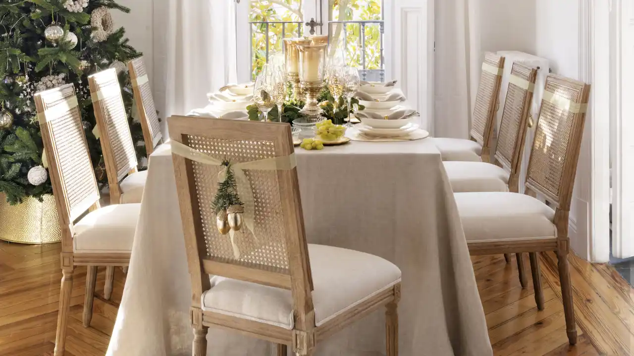  Una mesa de Navidad de estilo rústico