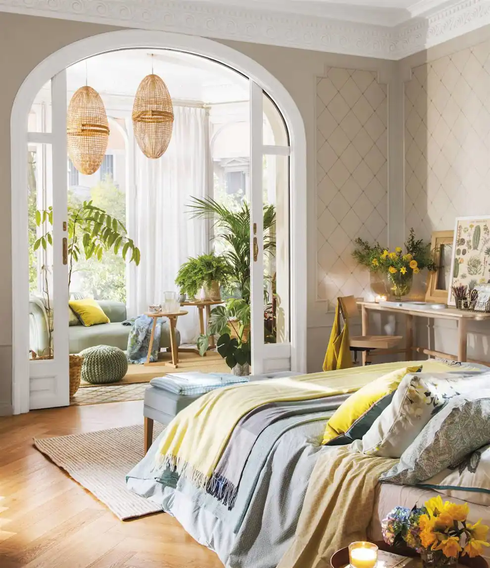 00480160 Dormitorio con suelo de parquet flotante