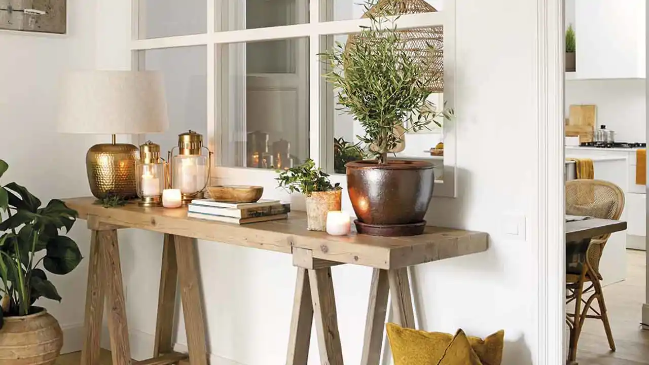 Mi recibidor es mucho más práctico y bonito gracias a estos tres muebles y un espejo de Zara Home 