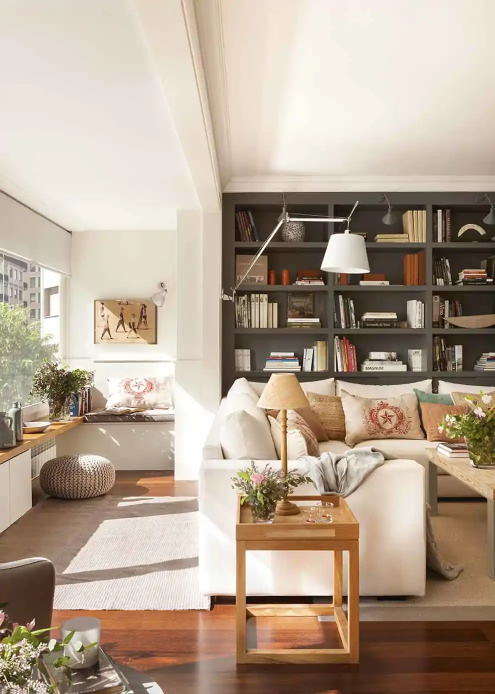 Salón con librería gris 417767 (1)
