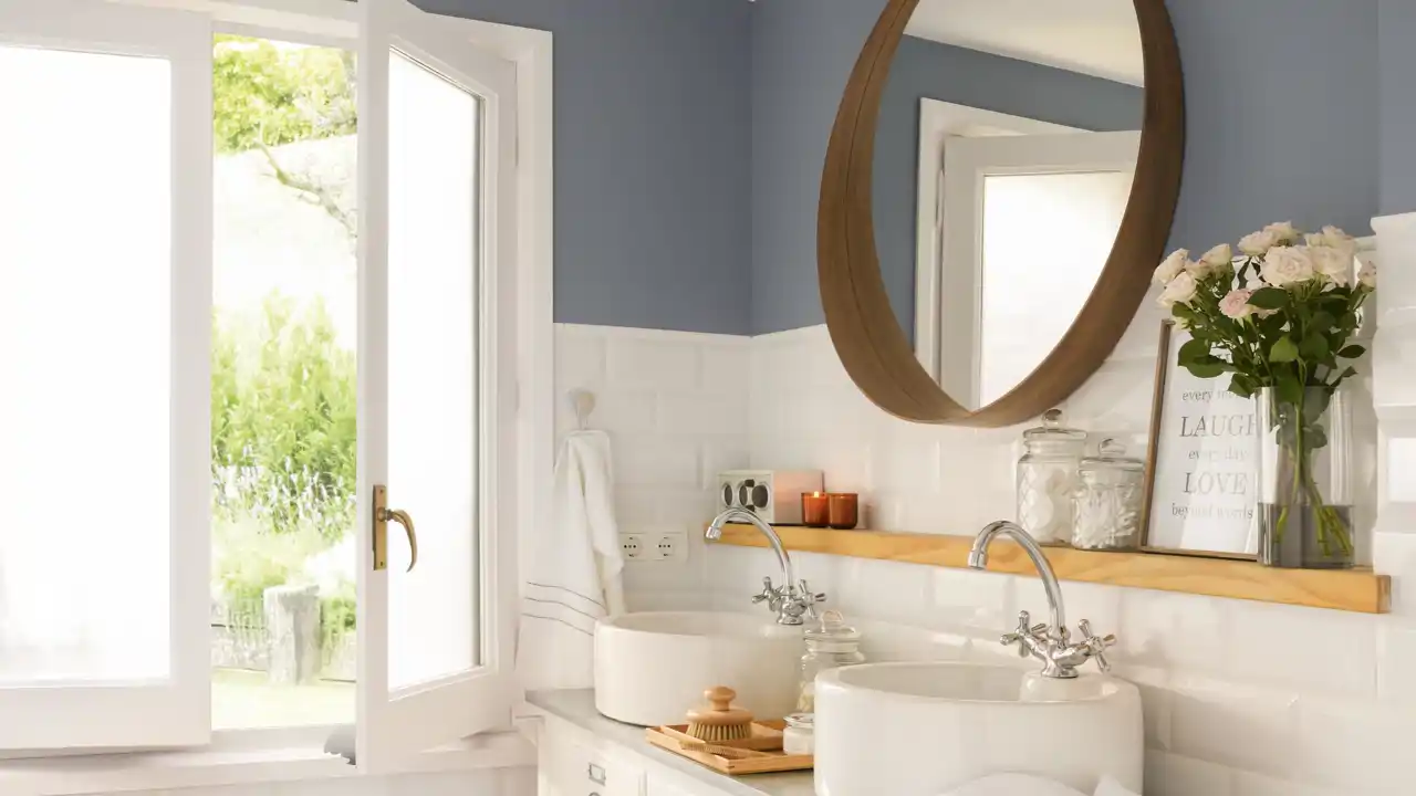 Mi baño parece otro con el nuevo espejo de IKEA: es moderno, de madera y con esquinas redondeadas 