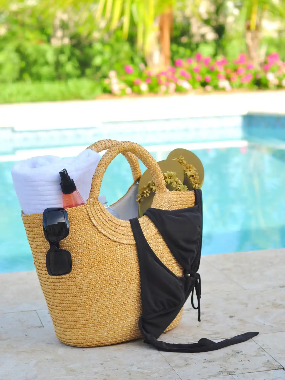 Si dejas el bolso para la playa o la piscina listo, nada más que tienes que cogerlo cuando vayas a salir